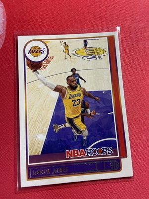 LeBron James 2021-22 Hoops Silver #136 Los Angeles Lakers 163/199