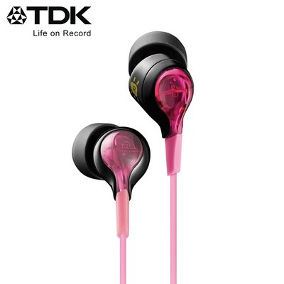 【3C工坊】TDK 炫彩發光科技感入耳式耳機 CLEF-BEAM (粉紅)