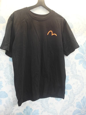 日本Evisu 黑色短袖T恤1