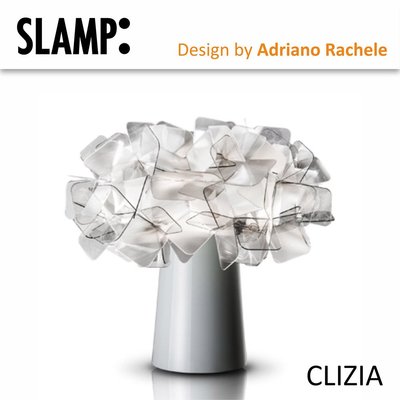 【Alex】義大利 SLAMP: CLIZIA 桌燈 / 透明色 / FUMÉ / Italy (原裝進口)