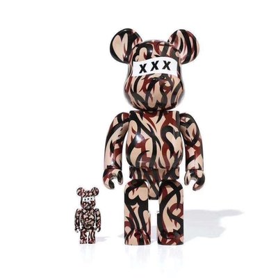 全新MEDICOM TOY BE@RBRICK NUMBER(N)XXX 100％ ＆ 400％ GOD