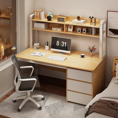 電腦桌書桌書架一體桌家用簡易臥室經濟型辦公桌簡約現~特價