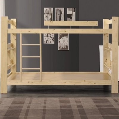 森寶藝品傢俱c-10品味生活 臥室 雙層床系列 160-2 松木3.5尺書架型雙層床~特價