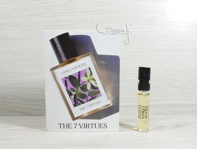 The 7 Virtues 香草木 Vanilla Woods 中性淡香精 1.7ml 可噴式 試管香水 全新