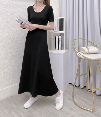 ♥️ AMY DRESS ♥️ 🎎韓國🎎 2400 正韓 針織A字長洋 / 短袖洋裝