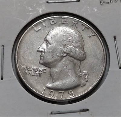 1978 年 美國 國徽 鷹 Washington Quarter ¼ Dollar 美元 錢幣 鎳幣