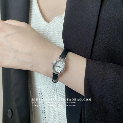 眾誠優品 別樣韓國復古小眾氣質ins風簡約時尚皮帶手錶百搭石英錶女錶A105ZC3312