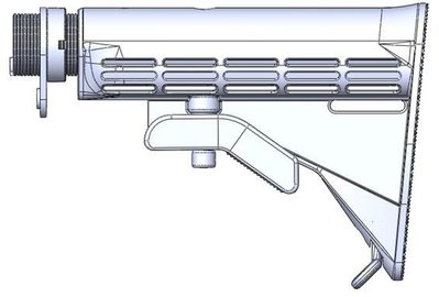 【BCS武器空間】GHK M4零件 M4-後托組-ZGHKM4-35