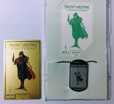 小蟲的賣場/Final Fantasy VII電話卡+軍牌鍊/最終幻想 VII/太空戰士/文森/Vincent/克勞德