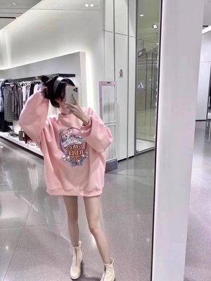 正韓  超級可愛彩虹小馬刷毛大學T-shirt、白，粉，紫色。原價$1680，連線價$750。