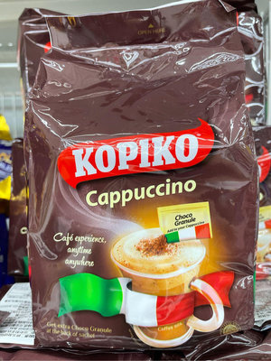 一次買2包 單包137印尼 kopiko cappuccino 三合一 即溶咖啡卡布奇諾 (24.75gx10包) 最新到期日2024/11