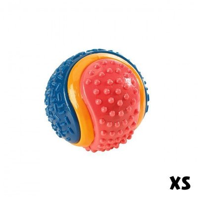貝果貝果 德國【Hunter】狗玩具 TPR Ball Tricolor 三色鈴鐺球 XS，另有 M [T2595]
