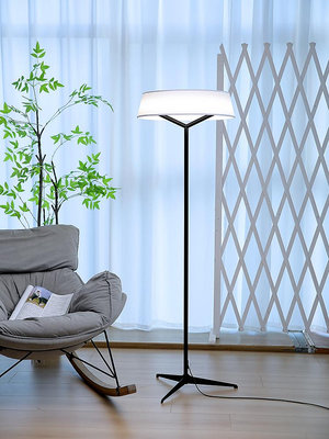 設計師極簡客廳落地燈簡約現代高級感臥室立式台燈沙發邊氛圍燈飾--原久美子