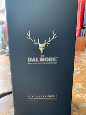 大摩亞歷山大三世紀念款單ㄧ麥芽蘇格蘭威士忌Dalmore 威士忌 空酒瓶 玻璃空瓶空洋酒瓶裝飾 酒瓶空瓶 +空盒