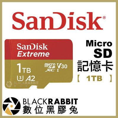 數位黑膠兔【 Sandisk Extreme Micro SD 記憶卡 1TB 】 1T 4K 相機 微單 手機 小卡