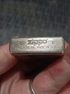 zippo打火機，美國制二手收藏品，銀或鍍銀材質，日本購入，
