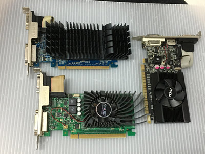 電腦雜貨店→GT 610 620 630 2G DDR3 PCI-E顯示卡 隨機出貨 二手良品 $300