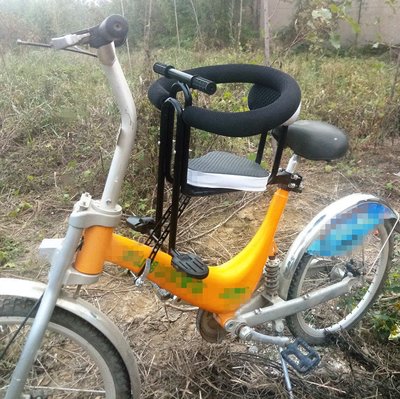 AFF017  (A款座椅靠背扶手全護欄腳踏) ubike適用腳踏車自行車兒童前置座椅單車兒童座椅便攜快拆 寶寶座椅秒拆