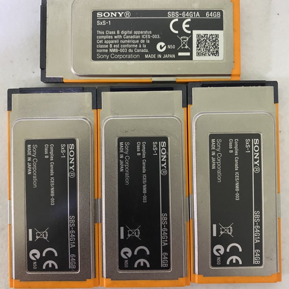 日本購回現品(二手)SONY SXS-1 SBS-64G1A 64GB SxS存儲卡
