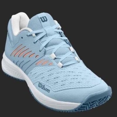 【WILSON威爾森】KAOS COMP 3.0 女款網球鞋 霧藍 WRS328790 尺寸:US6.5~7.5