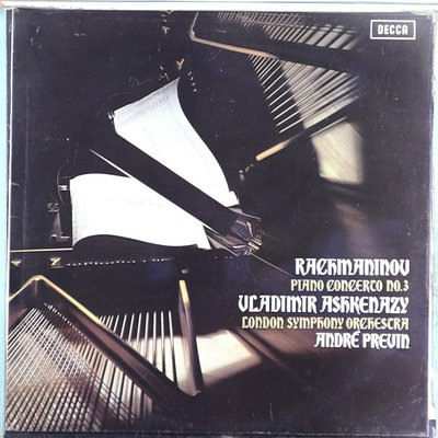 【留聲機雜誌推薦基本曲目優秀唱片】英版古典-小Decca/SXL6555/拉赫曼尼諾夫:第3號鋼琴(阿胥肯納吉)協奏曲