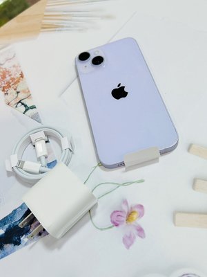 💜💜台北iPhone專賣店💜💜促銷一台出清單機🍎iPhone14 128G 紫色🍎💟🔋電池100%有原保