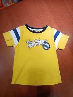 榮榮的二手童裝 - 男童 new balance 短袖 T恤 黃色 95cm - 3~4歲 - 51元起標  B42