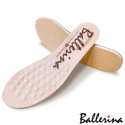 Ballerina-【鏤空洞洞系列專用】超吸汗不臭腳‧獨家訂製全真皮可抽換式乳膠按摩鞋墊(1對入)【TKL800225】