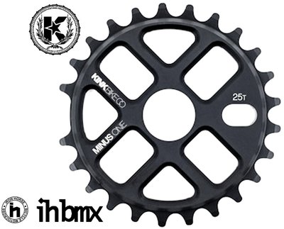 IH BMX KINK Minus One 齒盤 25T 黑色Fixed Gear地板車單速車街道車極限單車特技腳踏車場地車表演車特技車土坡車下坡車直排輪