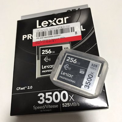 Lexar professional 3500x CFast 2.0 記憶卡 256GB (含讀卡機)