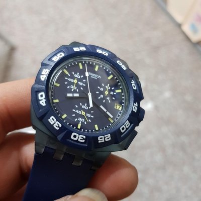 拼了! ＜瑞士錶＞40mm 輕盈 大錶徑 三眼錶 SWISS Swatch 男錶 石英錶 通通便宜賣  F3