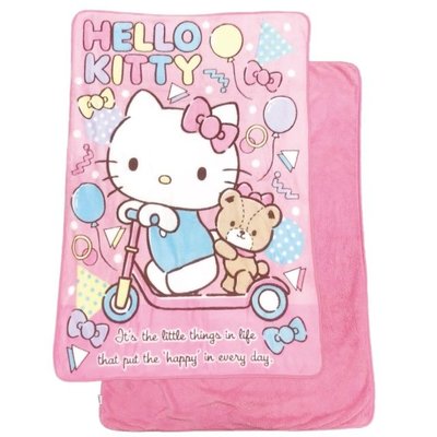 ♥小花花日本精品♥ Hello Kitty 披肩毛毯 車用毛毯 膝上毯 冷氣毯 粉色滑板車款 ~ 3