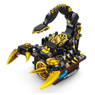 積木昆蟲積木系列機械螳螂蝎子兒童機甲模型6-14歲男孩10拼裝玩具禮物拼裝玩具