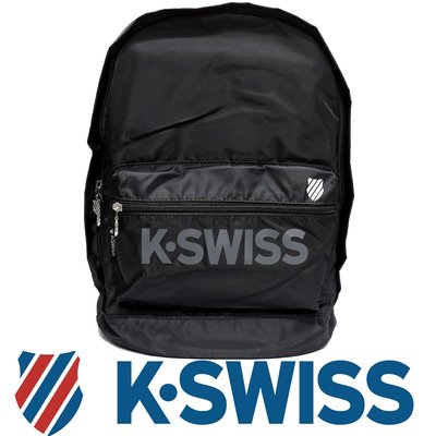 鞋大王K-SWISS BG030-(008黑色)、400(藍色) 30×18×42㎝運動後背包【特價出清】