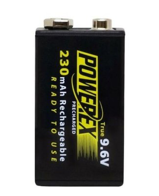 【低自放電】POWEREX 9V (9.6V) 230mAh 低自放 鎳氫 充電池 手電筒 鎳氫電池 遊樂