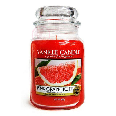 便宜生活館【家庭保健】Yankee Candle 香氛蠟燭 22oz /623g (粉紅葡萄柚) 全新商品 (可超取)