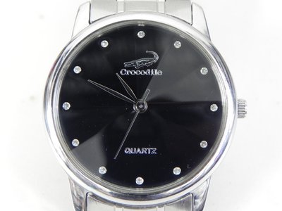 石英錶 [crocodile C407201M] crocodile-鱷魚 黑色錶面/日本製/時尚