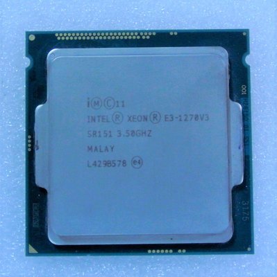 ~ 駿朋電腦 ~ Intel Xeon E3-1270V3 3.5GHz 8MB 1150腳位CPU $2500