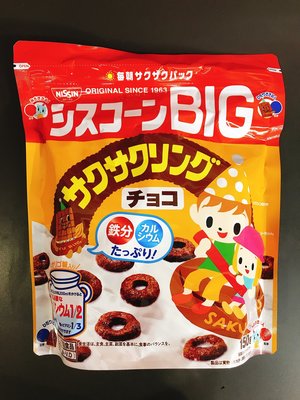 日本麥片 日系零食 NISSIN日清 BIG甜甜圈造型巧克力麥片