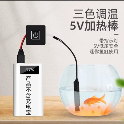 USB電子式 魚缸 迷你加熱棒 迷你加溫器 袖珍型加熱器 魚缸加熱器 微型 10W 5V