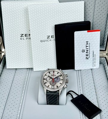 【現貨】Zenith 真力時 Chronomaster El Primero 計時 45MM 豪華鑽錶 自動機芯 盒單全