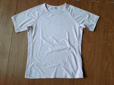 [99go]  日本 Uniqlo 粉紅色 短袖 素面 T恤 吸濕排汗 透氣 運動衫 T恤 S號