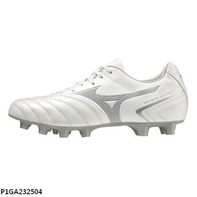 【MIZUNO 美津濃】MONARCIDA NEO II SELECT 足球鞋 白/銀 P1GA232504 尺寸:27.5/28/28.5CM