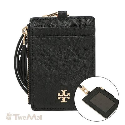 TORY BURCH 證件夾 零錢包 防刮皮革 黑 全新 100%正品 全省專櫃可送修 twemall