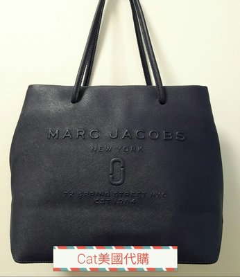 現貨~全新MARC JACOBS 專櫃雙J logo 深藍色防刮托特包~特價$7580含運