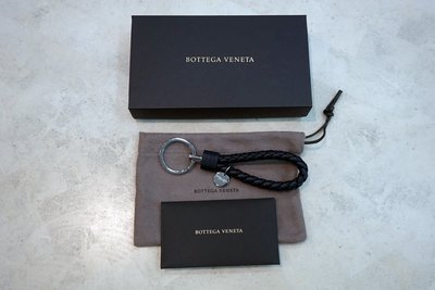 JANET 全新真品~~BV BOTTEGA VENETA   黑色 鑰匙圈113539