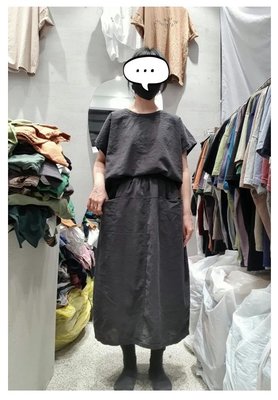 【2023山東六月號】23SS！韓國製  YOOM  棉麻口袋裙
