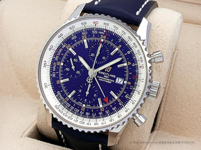 【經緯度名錶】BREITLING 百年靈 Navitimer 藍色錶盤 TLW21675