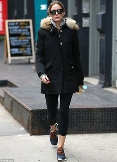 Olivia Palermo 穿同款保暖 Woolrich 黑色大女童14好外套！2018準現貨！
