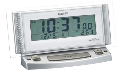 16811c 日本進口 限量品 真品 星辰 CITIZEN 鬧鐘 溫度計功能床頭櫃時鐘LED畫面夜燈電波時鐘送禮禮品